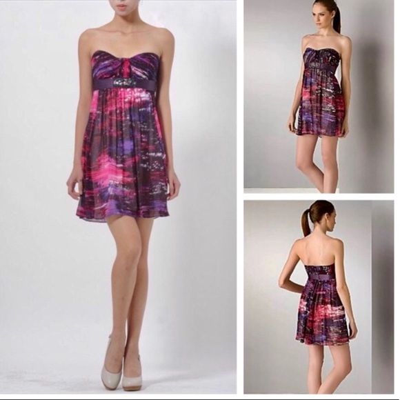 BCBG Max Azria Azaeleacom Cocktail Dress size 10 (fits like 6) - Picture 2 of 12